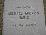 RABIE Michael Andries 1904-1972