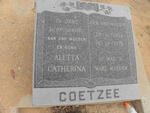 COETZEE Aletta Catherina nee NIEUWOUDT 1903-1977