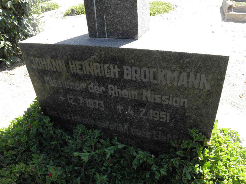 BROCKMANN Johann Heinrich 1873-1951