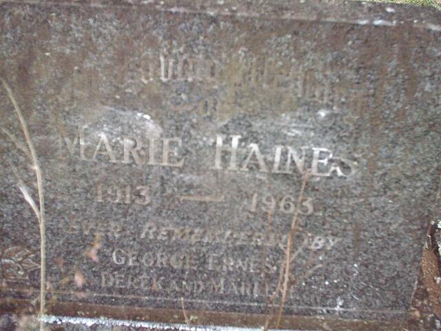 HAINES Marie 1913-1963