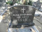 SWART Alice Anne nee McDONALD 1907-1971