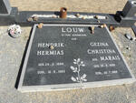 LOUW Hendrik Hermias 1894-1983 & Gezina Christina MARAIS 1899-1988