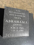 JORDAAN Abraham J. 1924-1995