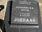 JORDAAN Catharina M.E. 1927-2007