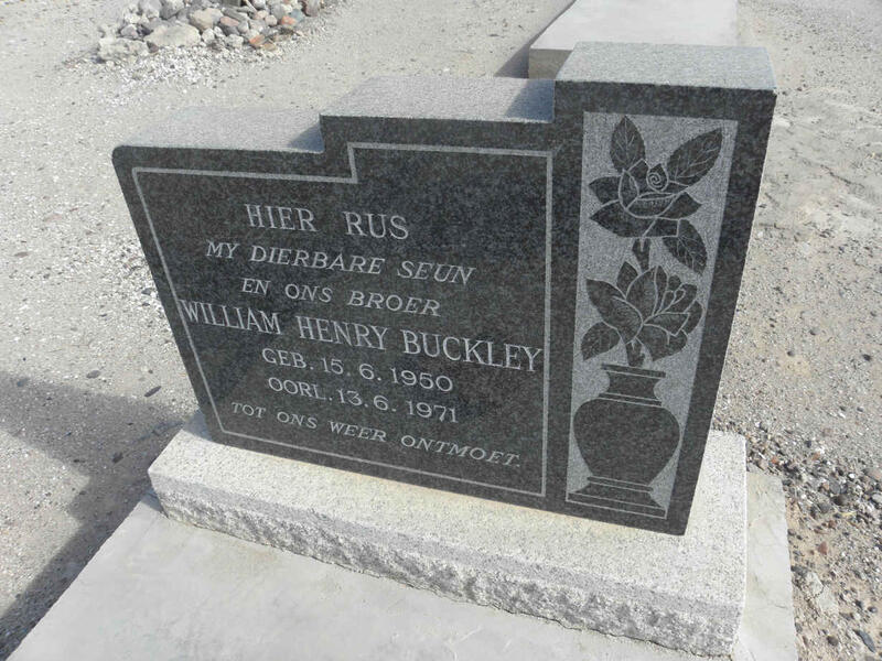 BUCKLEY William Henry 1950-1971