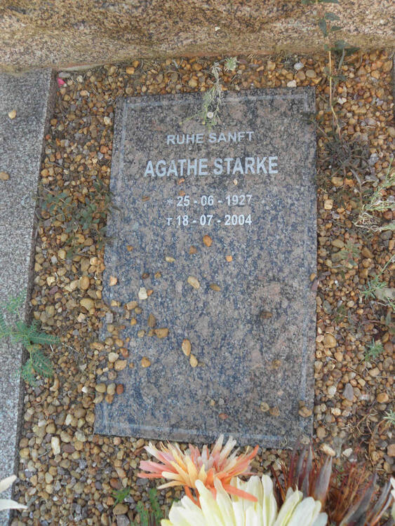 STARKE Agathe 1927-2004