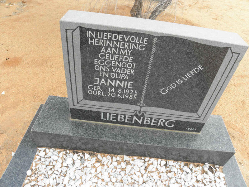 LIEBENBERG Jannie 1925-1985