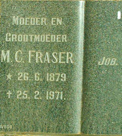 FRASER M.C. 1879-1971