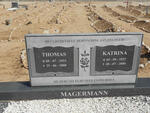 MAGERMANN Thomas 1923-2000 & Katrina 1927-2000