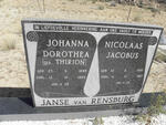 RENSBURG Nicolaas Jacobus 1895-1967 & Johanna Dorothea THIRION 1899-1985