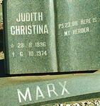MARX Judith Christina 1896-1974