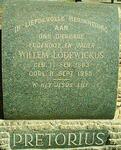PRETORIUS Willem Lodewickus 1883-1955