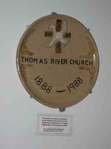 5. Thomas River Church Plaque 1888-1988