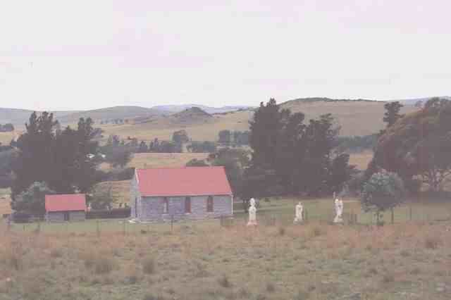 1. The Thomas River Church with the Hobbs graves at one side of the church