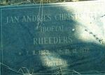 RHEEDERS Jan Andries Christoffel 1953-1972