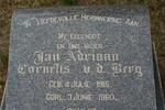 BERG Jan Adriaan Cornelis, v.d. 1915-1960