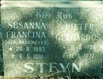 STEYN Pieter Gerhardus 1896-1972 & Susanna Francina RADEMEYER 1893-1981