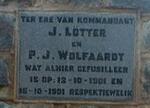LÖTTER J. -1901 :: WOLFAARDT P.J. -1901
