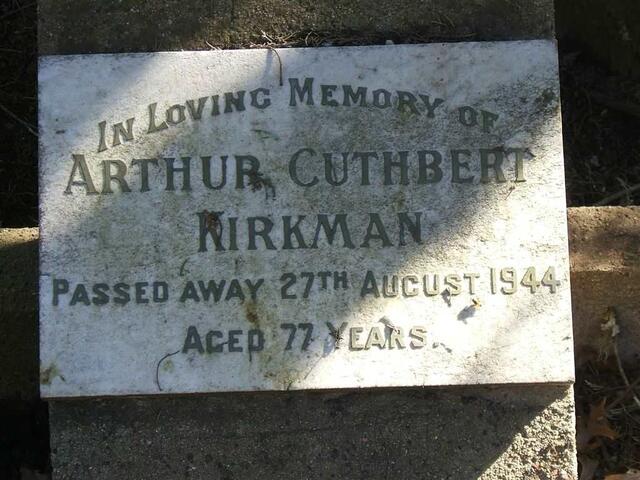 KIRKMAN Arthur Cuthbert  -1944