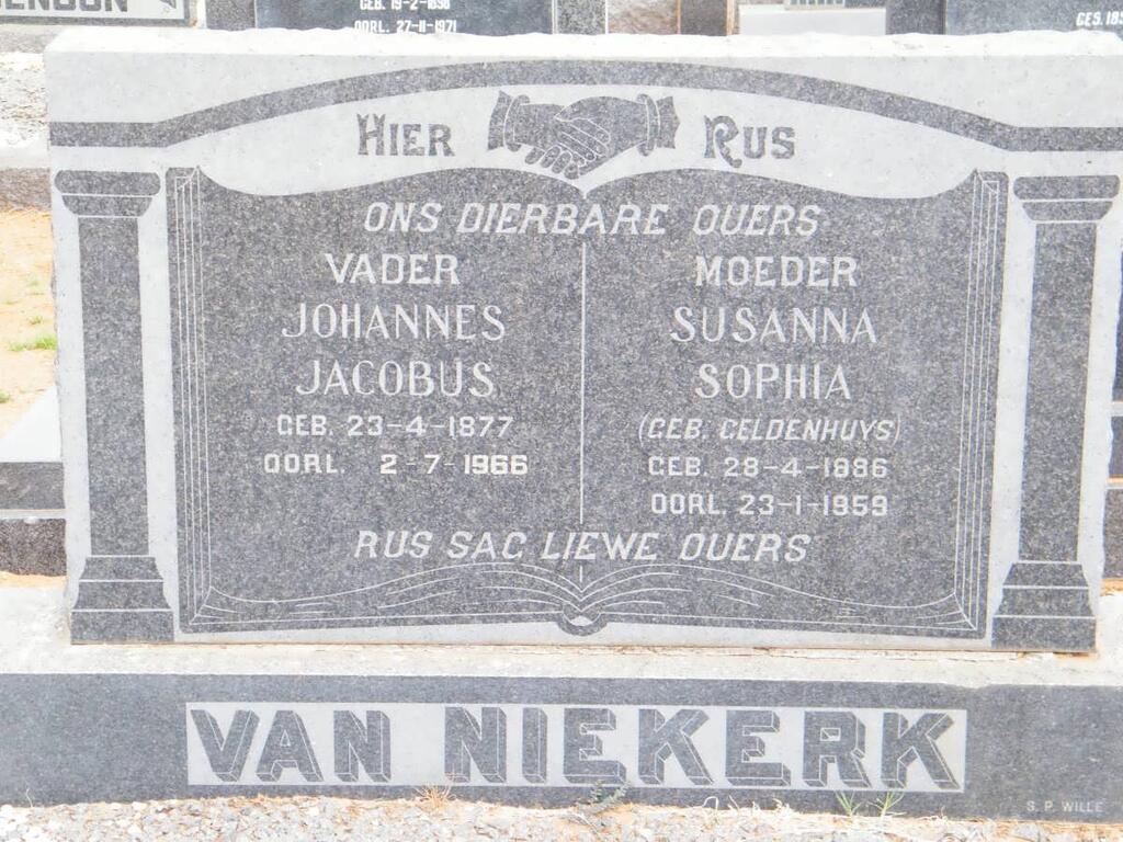 NIEKERK Johannes Jacobus, van 1877-1966 & Susanna Sophia GELDENHUYS 1886-1959