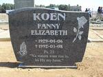 KOEN Fanny Elizabeth 1929-1992