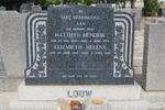 LOUW Matthys Hendrik 1890-1950 & Elizabeth Helena 1888-1983