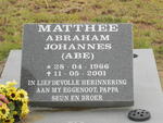 MATTHEE Abraham Johannes 1966-2001