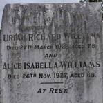 WILLIAMS Uriah Richard -1922 & Alice Isabella -1927