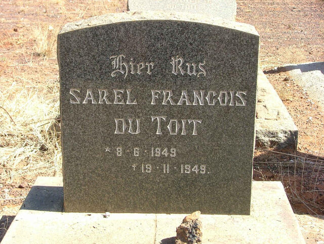 TOIT Sarel Francois, du 1949-1949