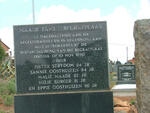 3. Plaque Maade Family Cemetery, Brandvlei, Dist Randfontein - 10 November 1990