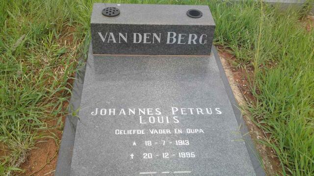 BERG Johannes Petrus Louis, van den 1913-1995