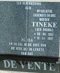 VENTE Tineke, de nee DOUMA 1951-1997