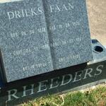 RHEEDERS Faan 1925-1997 & Drieks 1929-1996