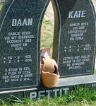 PETTIT Daan 1931-1996 & Kate 1931-2003