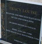 BELING Tracy Louise 1980-1996