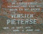 PIETERSE Verster 1978-1996