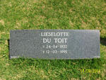 TOIT Lieselotte, du 1922-1995