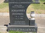 SCHALKWYK Johannes, van 1920-1995