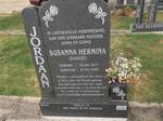 JORDAAN Susanna Hermina 1917-1999