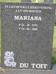 TOIT Mariana, du 1956-2000