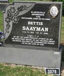 SAAYMAN Bettie 1912-2000
