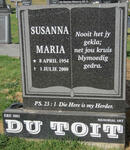 TOIT Susanna Maria, du 1954-2000