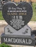 MACDONALD Elaine Joyce 1950-2000