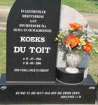 TOIT Koeks, du 1926-2000