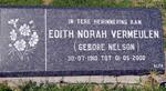 VERMEULEN Edith Norah nee NELSON 1910-2000