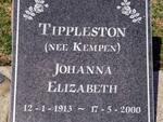 TIPPLESTON Johanna Elizabeth nee KEMPEN 1913-2000