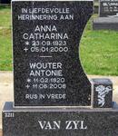 ZYL Wouter Antonie, van 1920-2006 & Anna Catharina 1923-2000