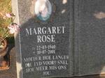 MARAIS Margaret Rose 1940-2001