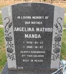 MANDA Angelina Mathbo 1940-2000