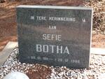 BOTHA Sefie 1911-1989